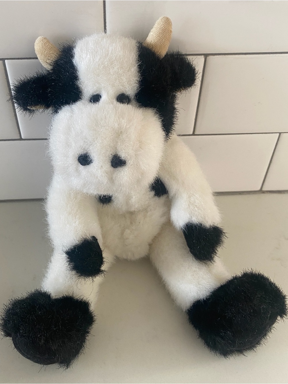 Boyd’s Bears Vintage Bessie Moonstein Holstein Cow Stiffed Animal Plush